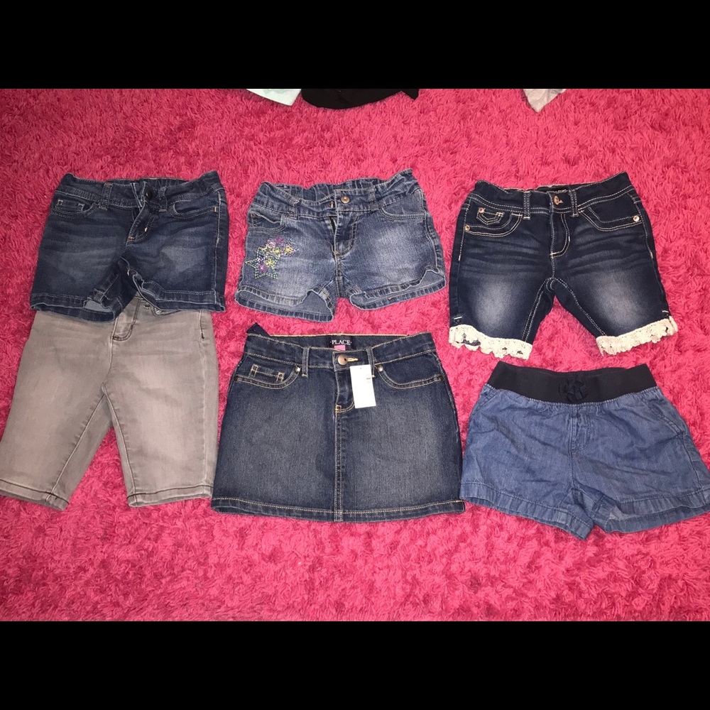 Girls Shorts/skirt lot/bundle of 6 in size 6